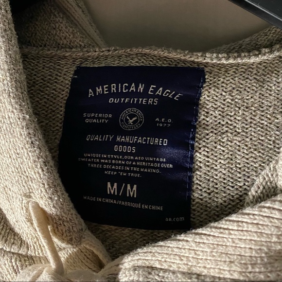 AM American Eagle Casual Hoodie Sweater Patterned - Picture 3 of 4